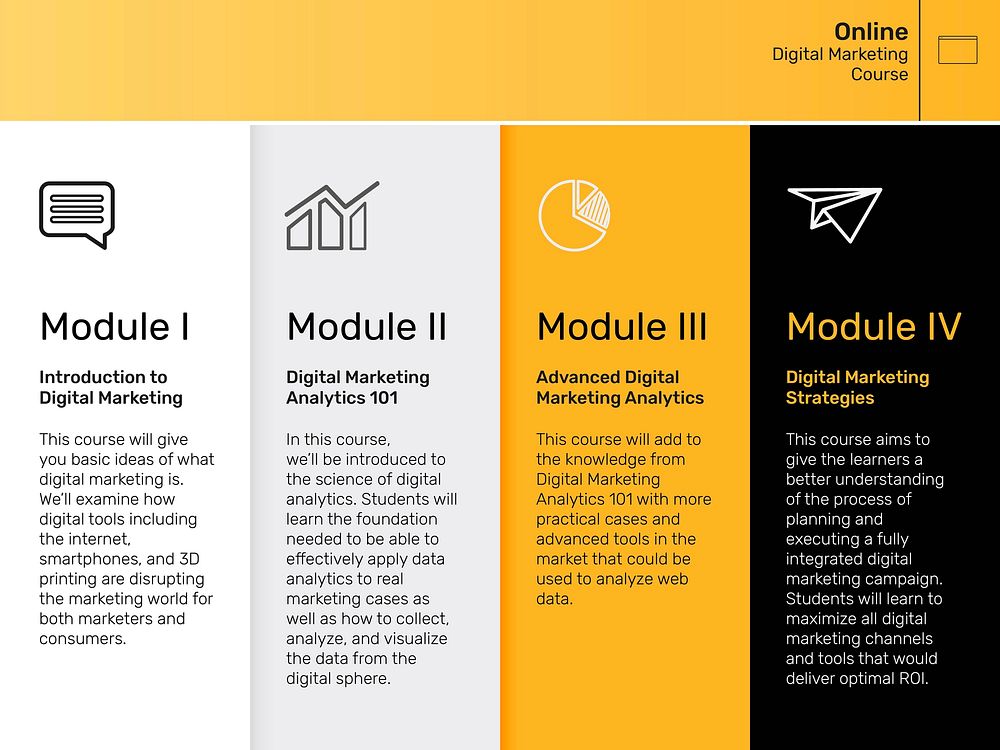 Introduction business presentation slide template vector in modern design