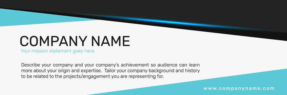 Editable business banner template vector for company website