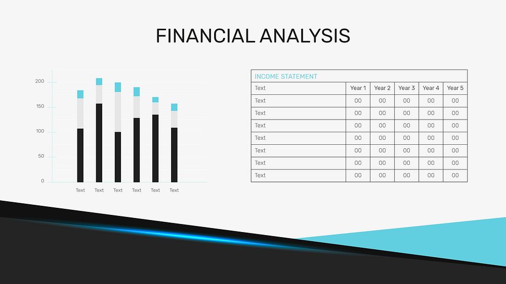 Financial analysis business template psd social media post