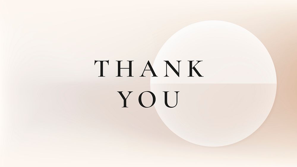 Thank You slide template psd for business presentation