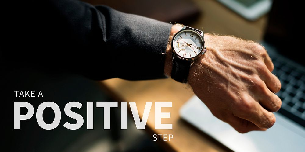 Positive step insurance template vector for business liability ad banner
