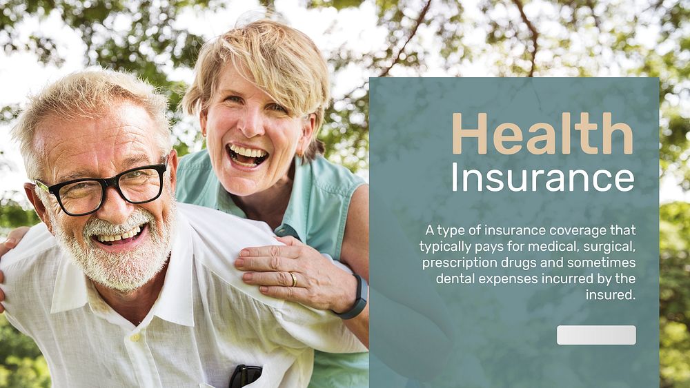 Health insurance banner template psd with editable text 