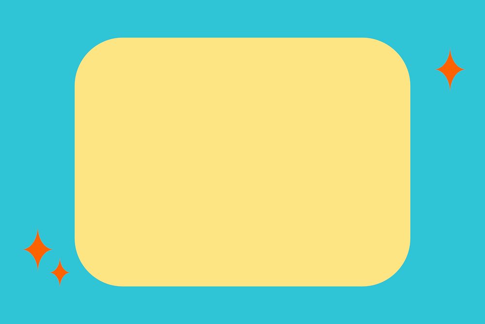 Colorful frame in pastel yellow and blue