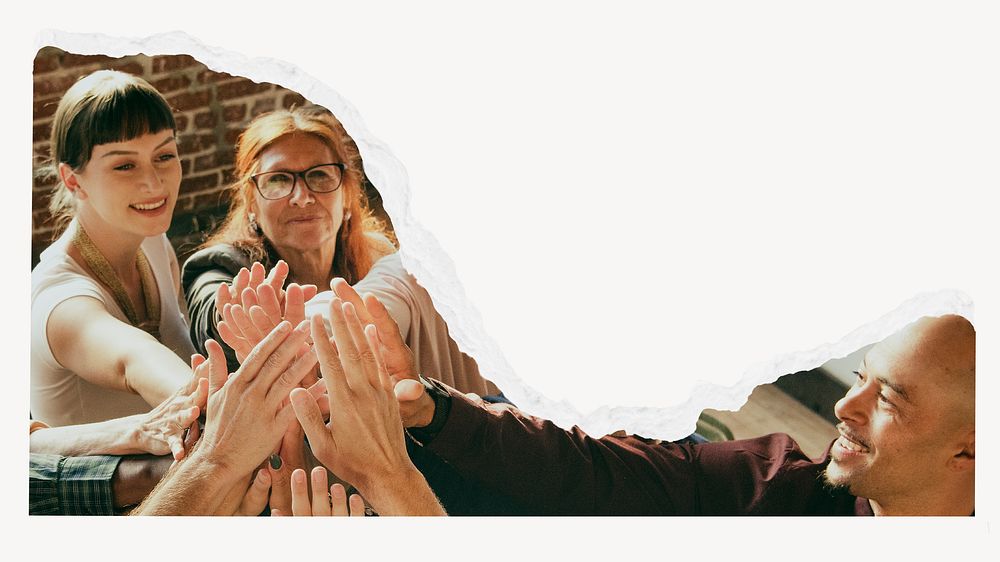 Joining hands border desktop wallpaper, | Premium Photo - rawpixel