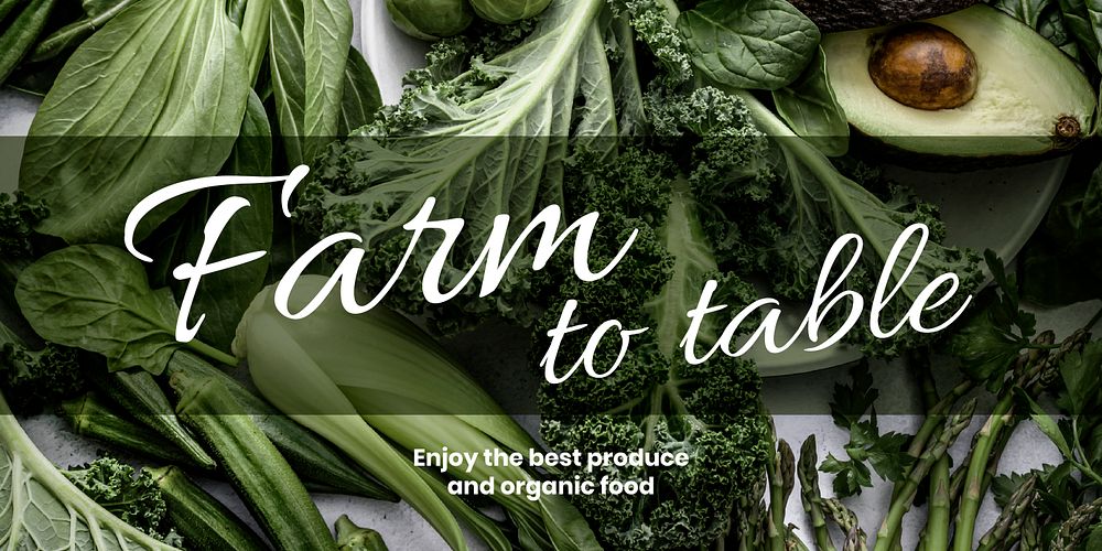 Healthy food  Twitter post template, editable design vector