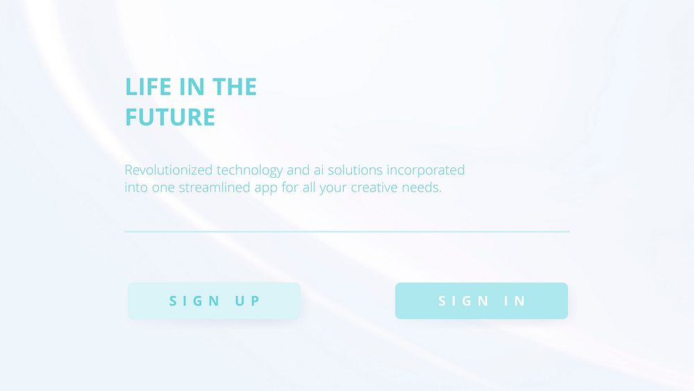 Modern technology blog banner template, life in the future vector
