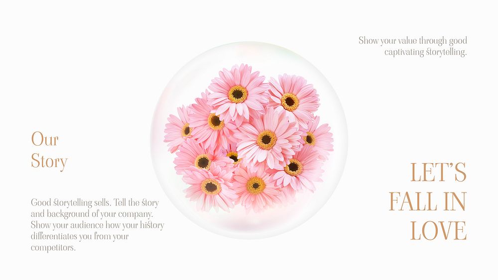 Pink flower blog banner template, feminine aesthetic vector