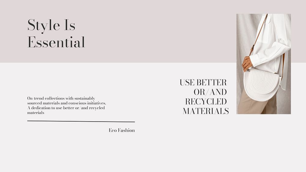 Feminine fashion blog banner template, aesthetic design vector