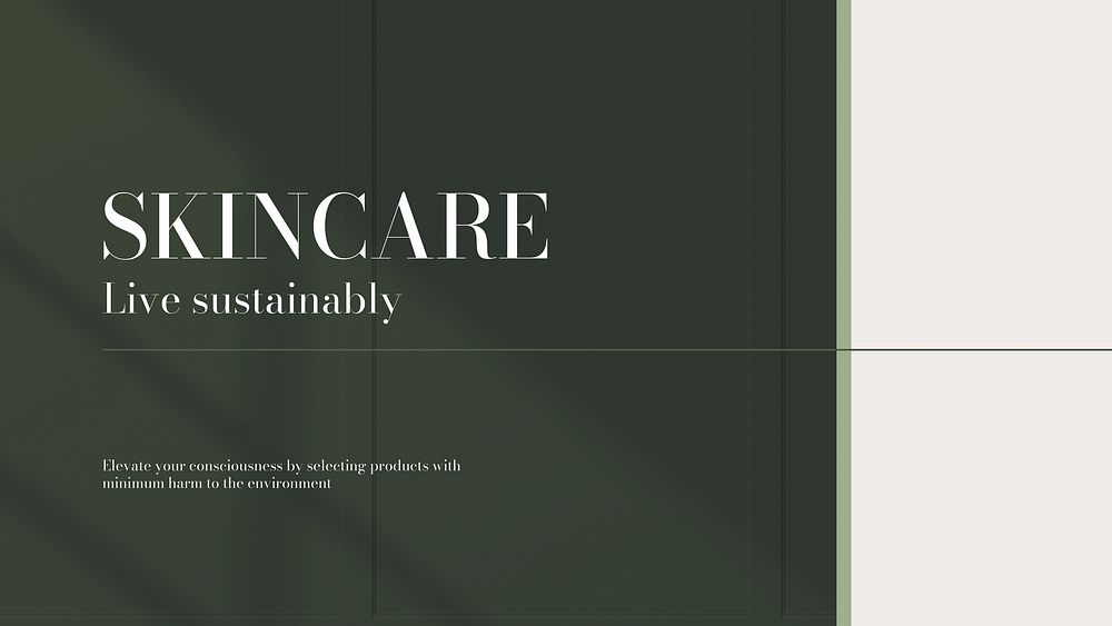 Olive green YouTube thumbnail template, Premium Vector Template