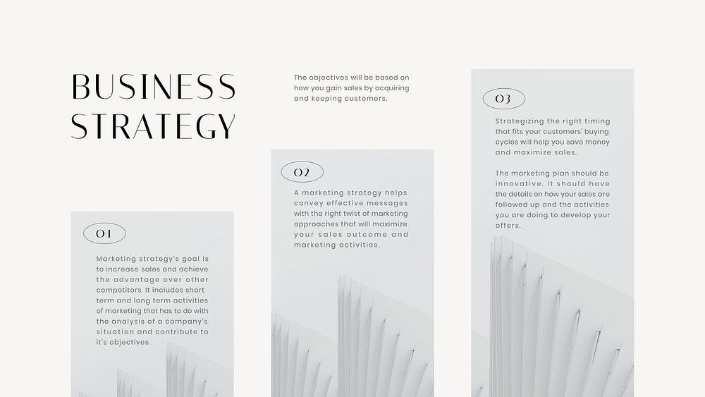 Business strategy blog banner template, professional design vector
