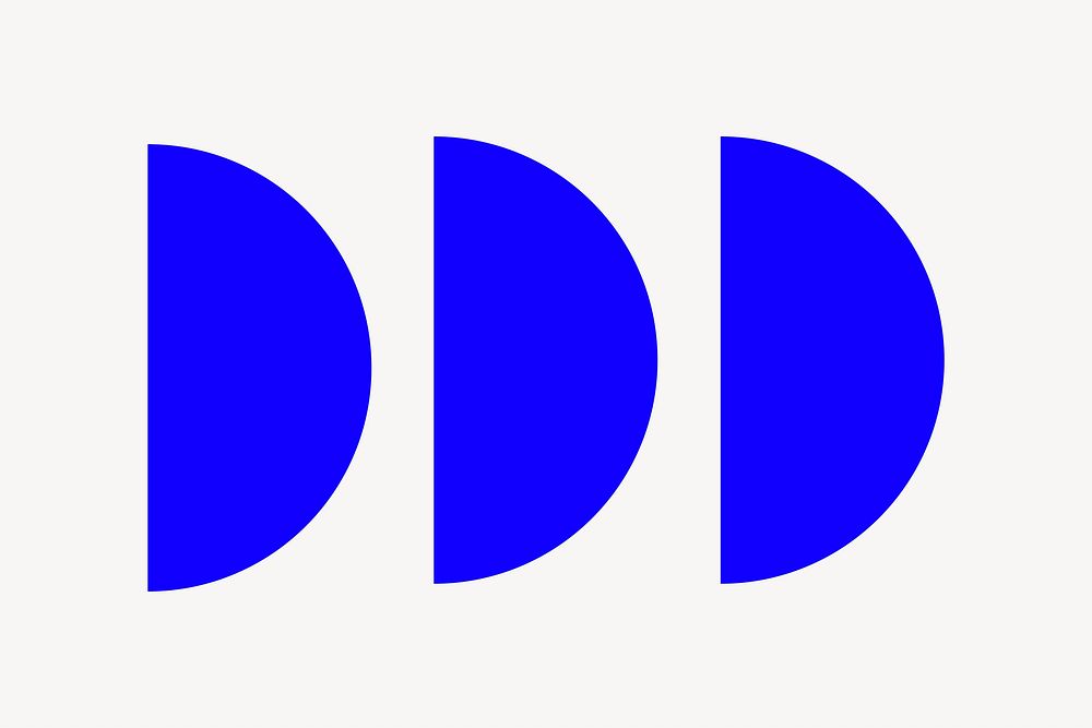 Blue semi-circles, geometric shape | Photo - rawpixel