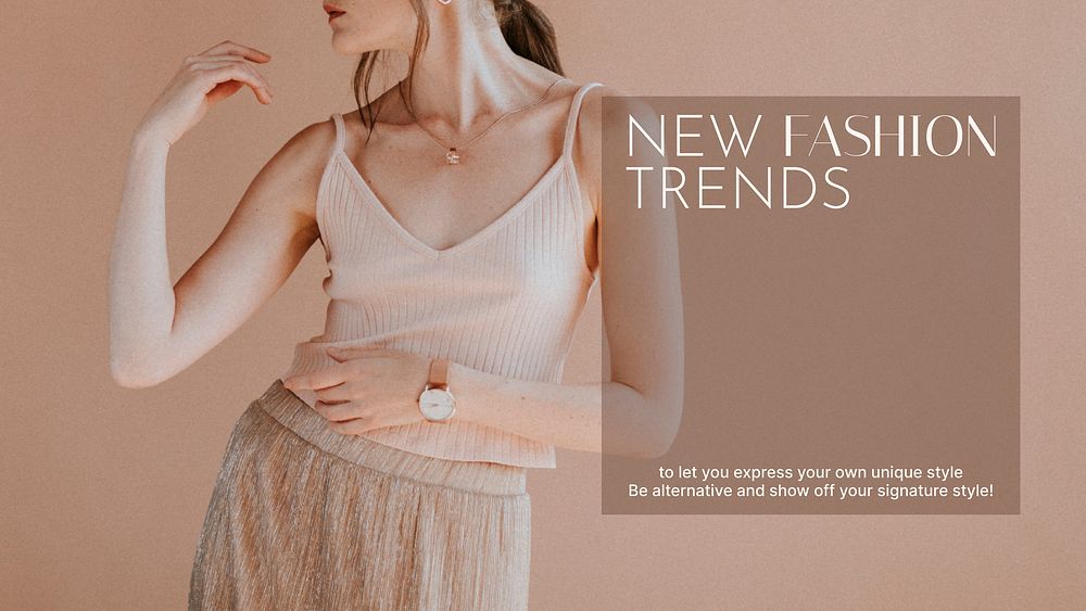 Fashion aesthetic presentation editable template, shopping ad vector