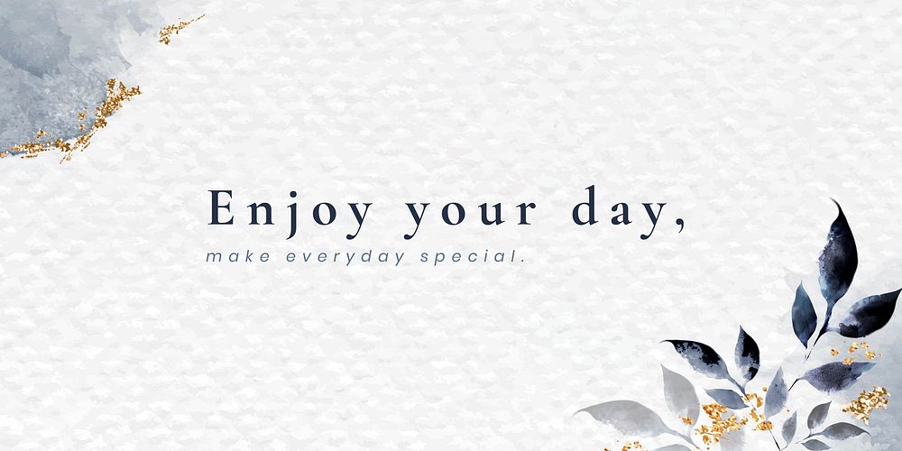 Enjoy your day message on a paper banner vector