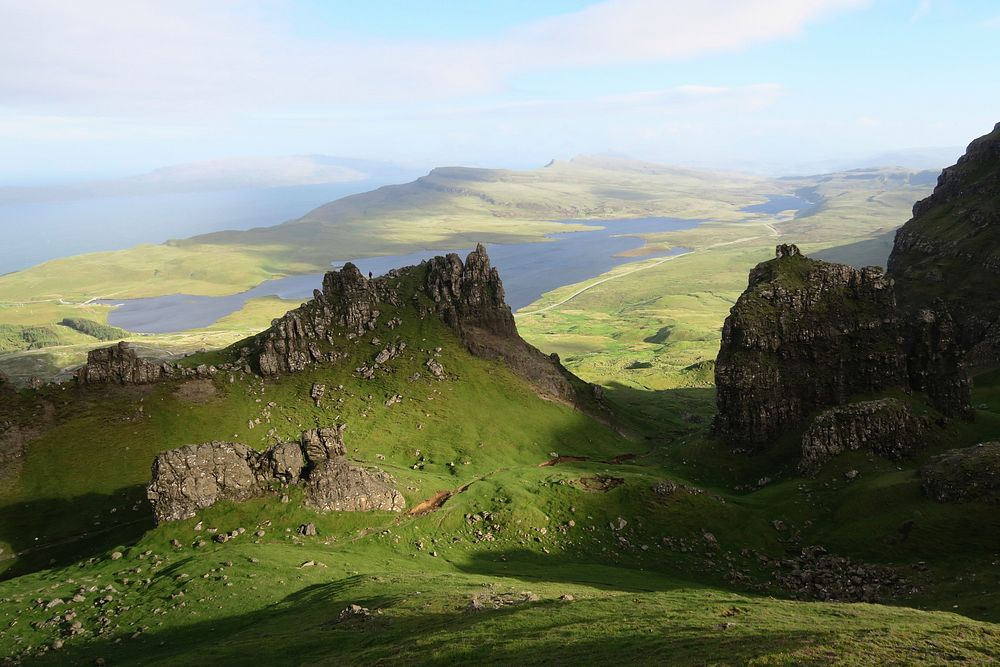 Old Man of Storr, Portree, United Kingdom. Original public domain image from Wikimedia Commons