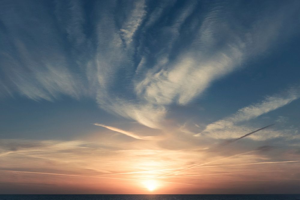 Beautiful sky at Shoreham-by-Sea, United Kingdom. Original public domain image from Wikimedia Commons