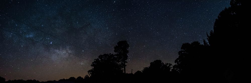 Beautiful starry sky. Original public domain image from Wikimedia Commons