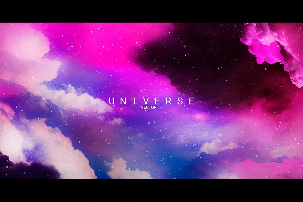 Colorful abstract universe textured background vector