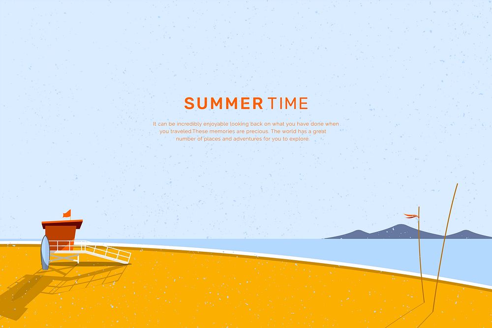 Beach cabin by the seaside vector