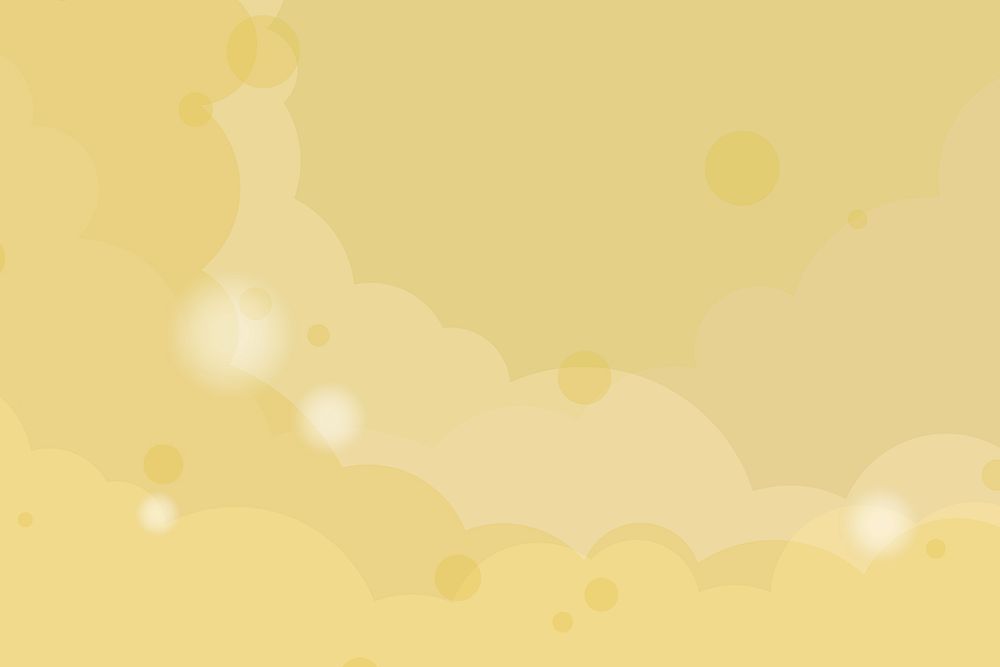 Abstract yellow cloudy background vector