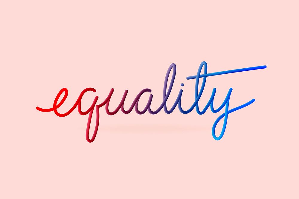 Handwritten Equality 3D word vector