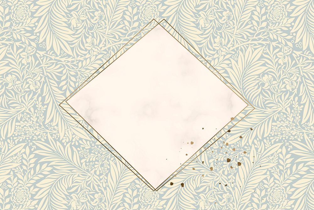 William Morris patterned background vector