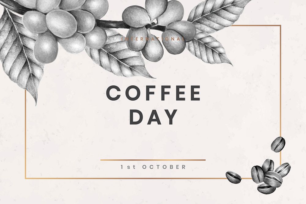 Coffee day backgrounddesign vector