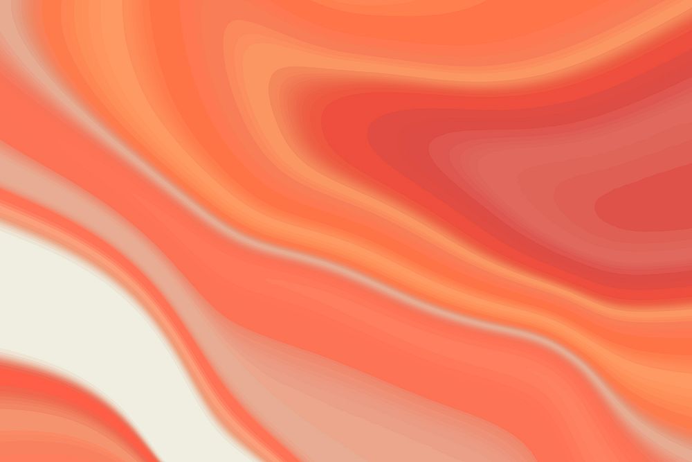 Orange and red fluid patterned background vector