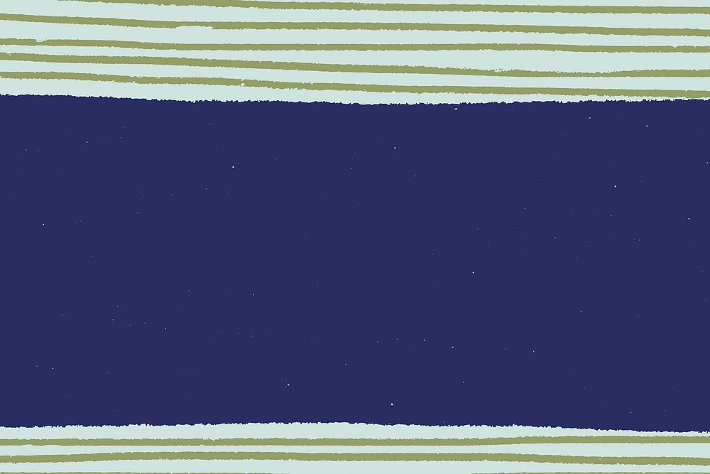 Green hand-drawn stripes patterned on blue background vector