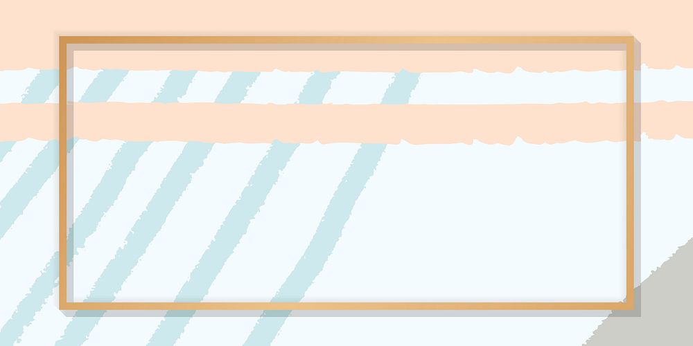 Blank frame on a hand drawn line background vector