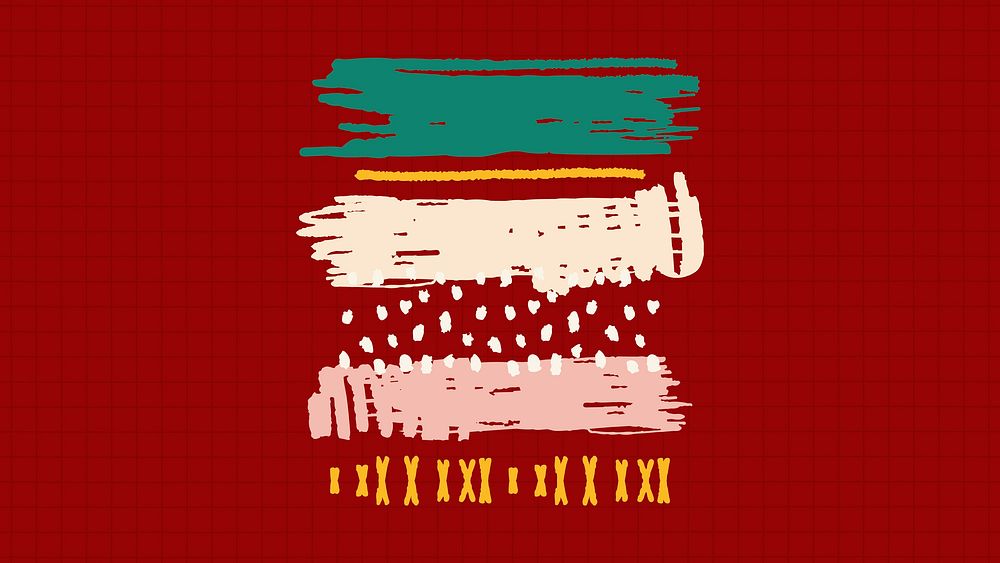 Christmas scribble pattern background vector
