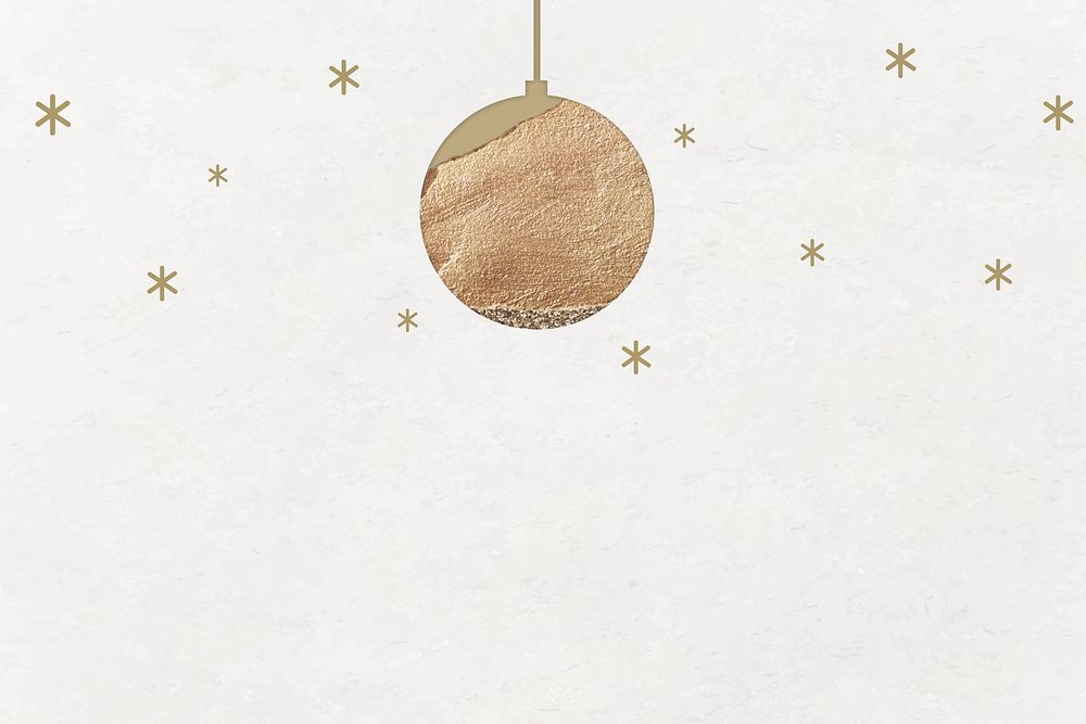 New Year gold ball with shimmering star lights vector