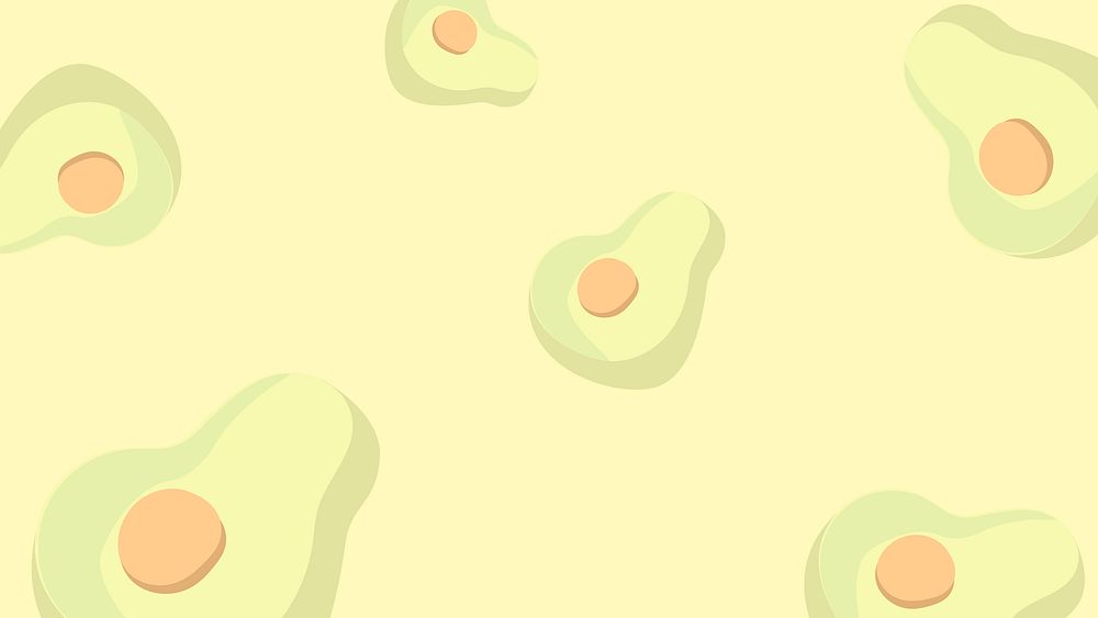 Half avocados background vector