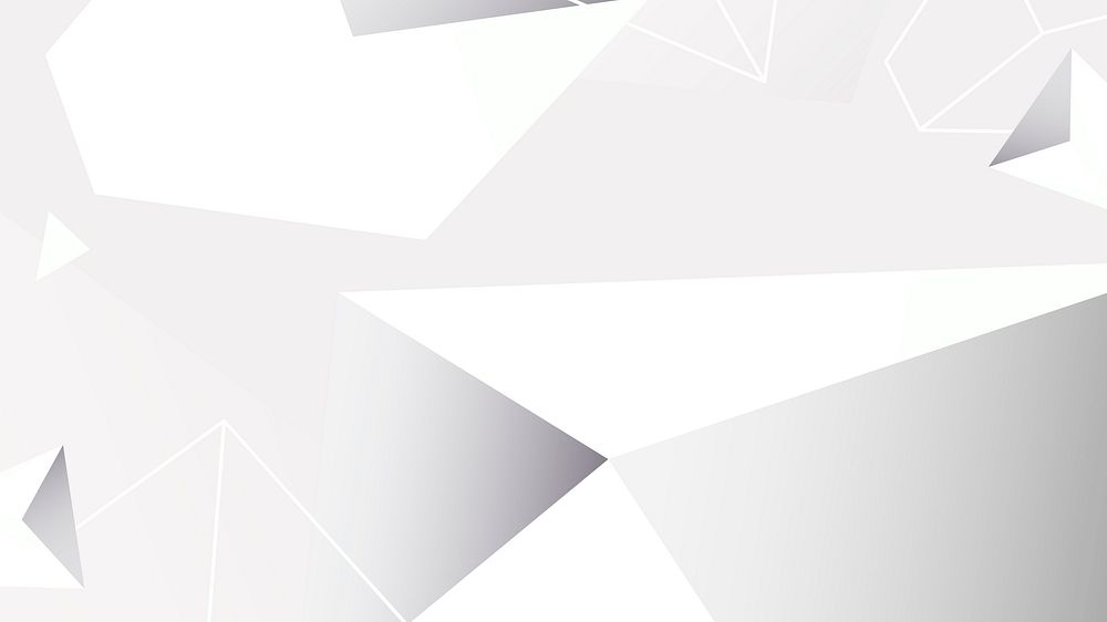 Gray geometrical shapes social banner vector