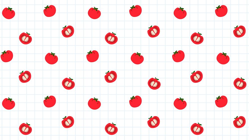 Vector tomato seamless pattern background