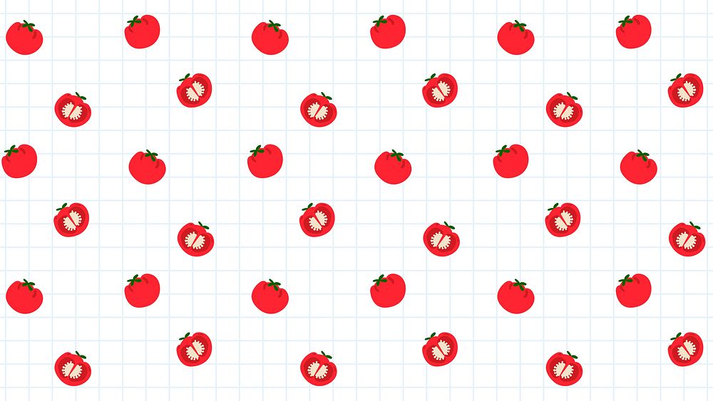 Psd red tomato pattern background