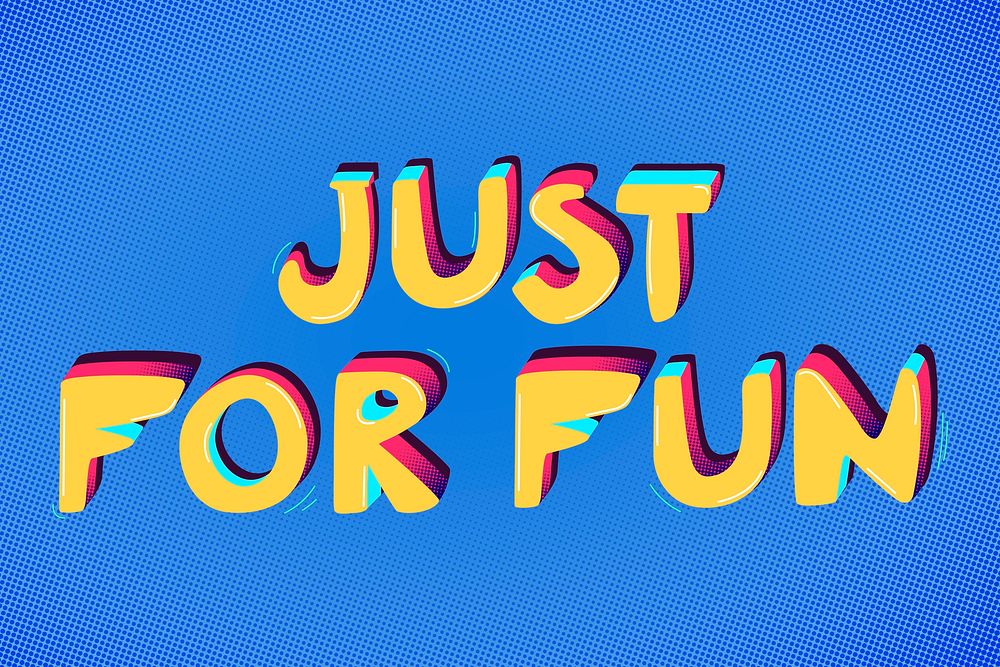 Just for fun funky psd text typography