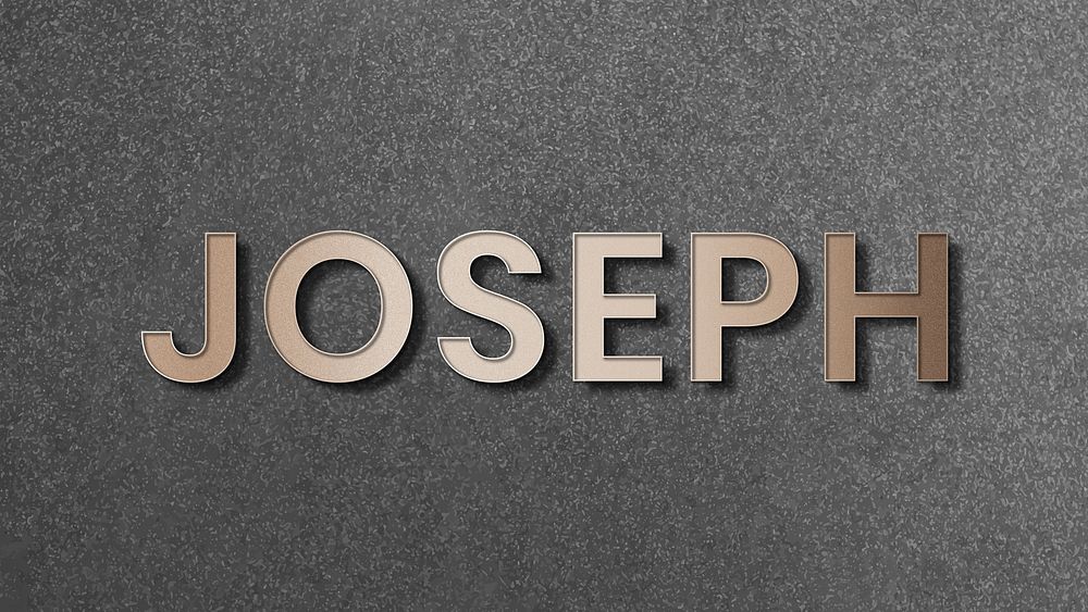 Joseph typography gold design element | Premium Vector - rawpixel