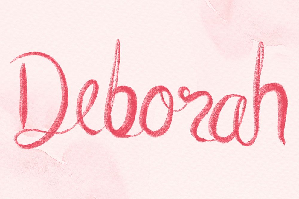 Deborah name lettering font