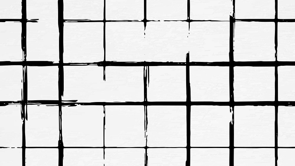 Seamless pattern of grid vector ink brush background