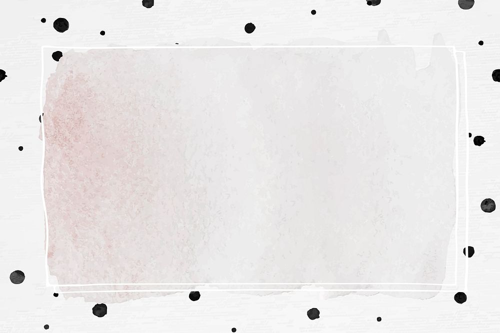 Ink frame with polka dot brush patterned background