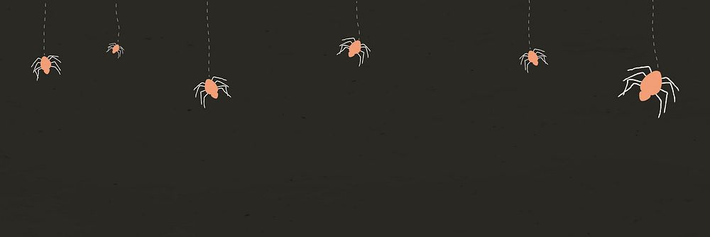 Spider Halloween witchcraft doodle vector illustration