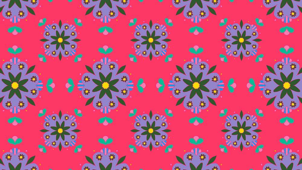 Indian mandala flower psd pattern banner