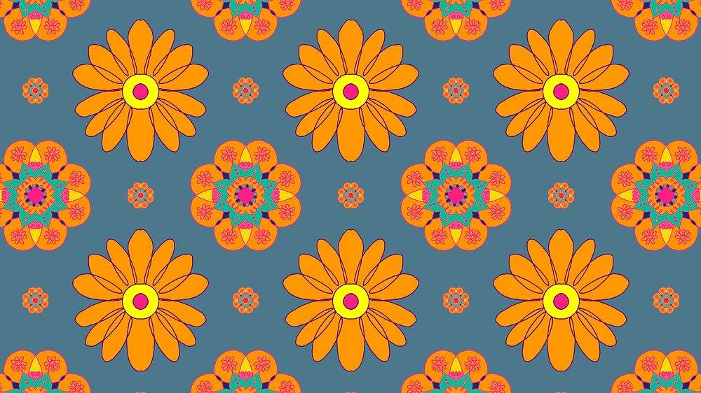 Marigold flower pattern Diwali festival banner