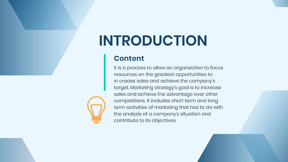 Corporate identity introduction psd slide editable template