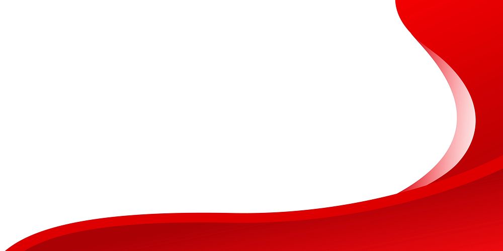 Corporate red border curve background with design space