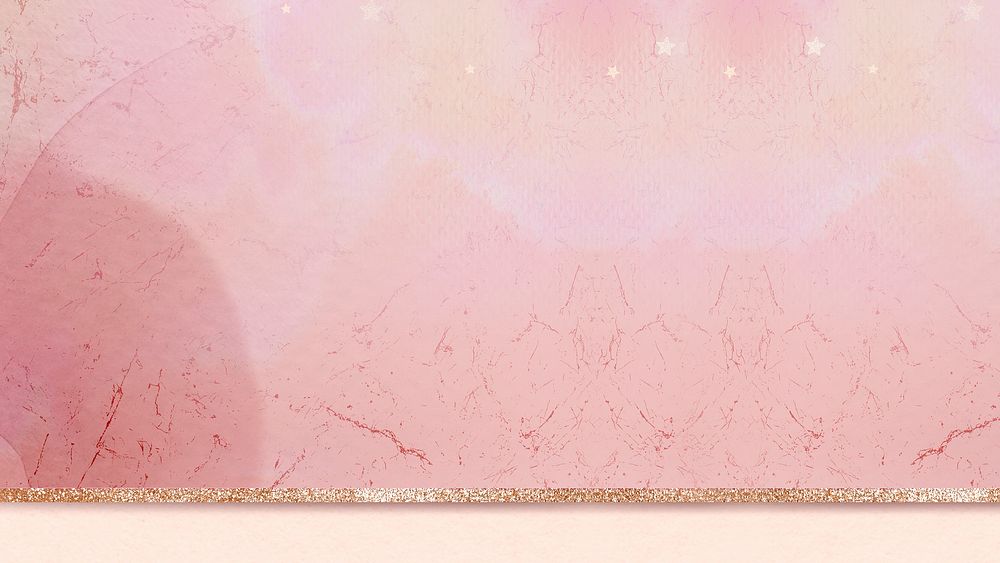 Pink aesthetic marble golden sparkly background