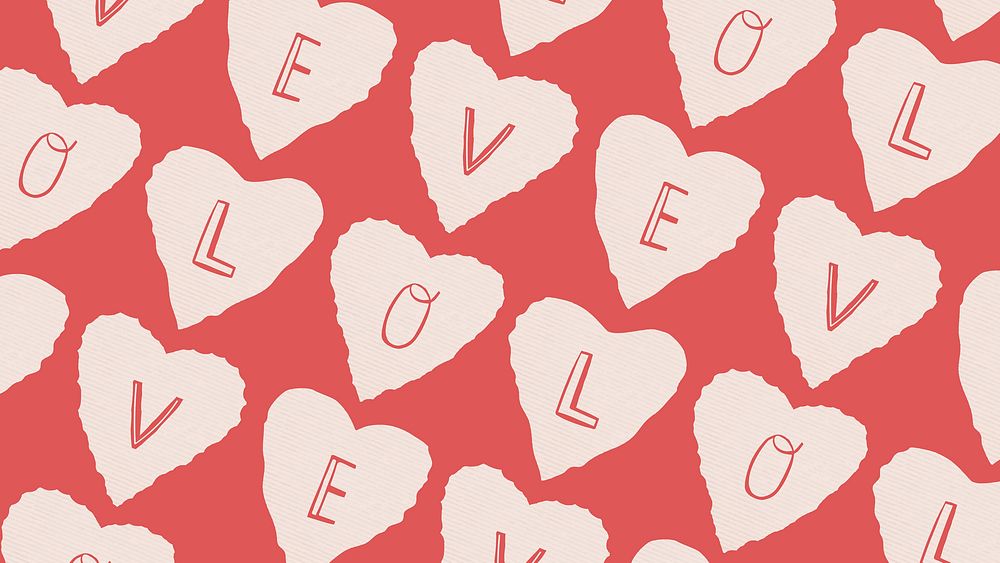 Cute love pattern vector background 