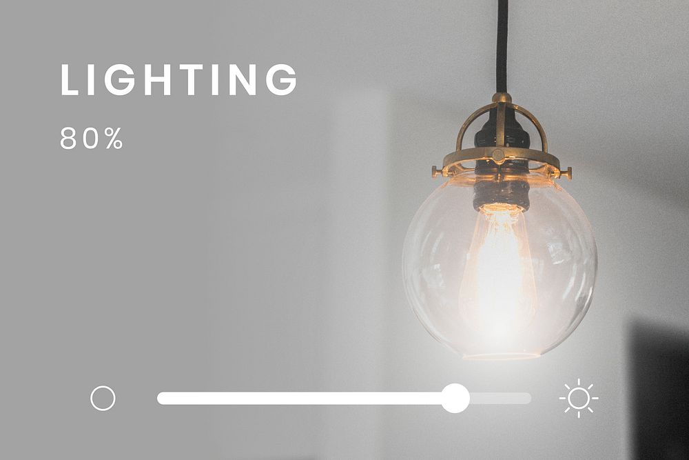 Smart home lighting control psd user interface