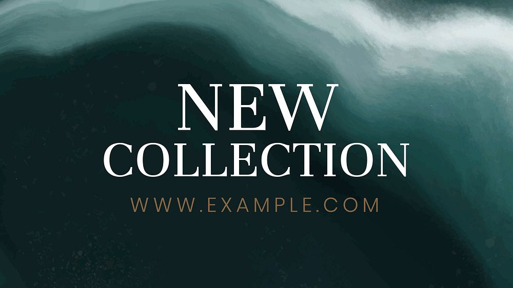 New collection template vector blue ocean wave