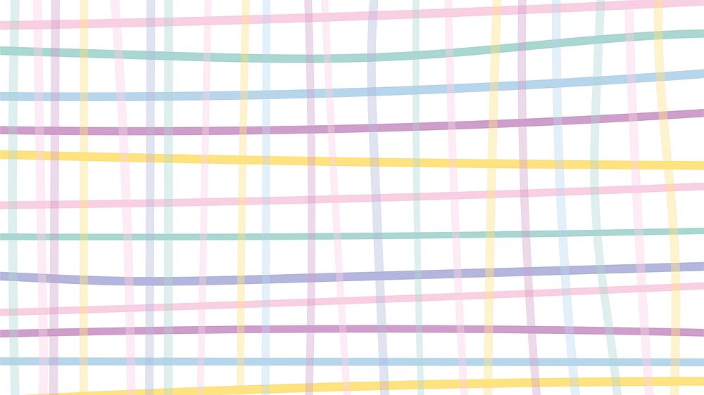 Pastel background vector in cute grid pattern